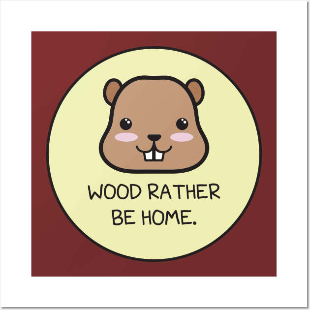 Woodchuck Wall Art by Baby Bigfoot